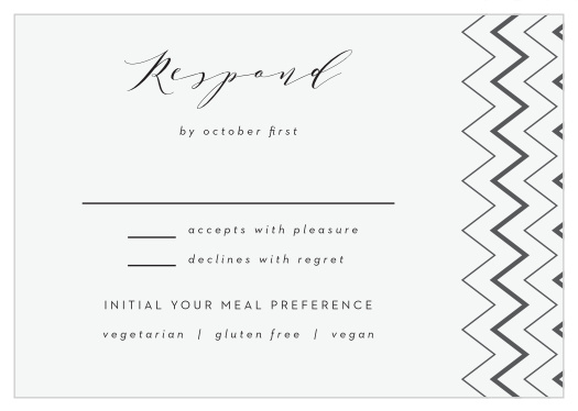 Chevron Ornamental Frame Response Cards