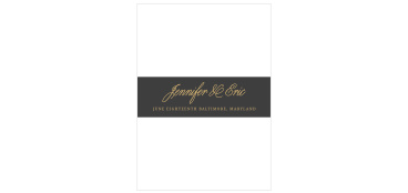 Modern Forever Foil Wedding Belly Bands