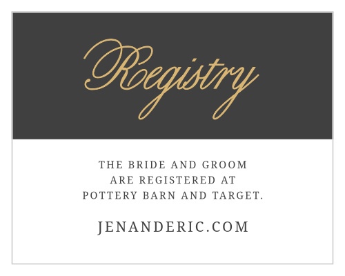 Modern Forever Foil Registry Cards