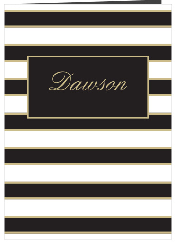 Elegant Foil Stripes Wedding Programs