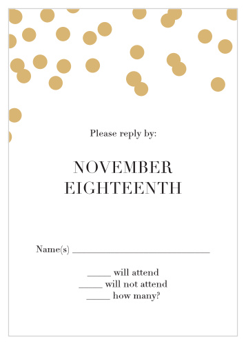 Glamorous Standard Foil Response Cards