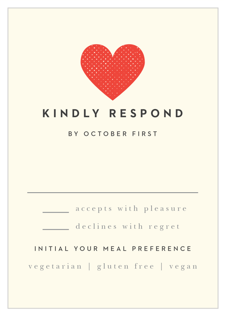 Charming Mustache Response Cards