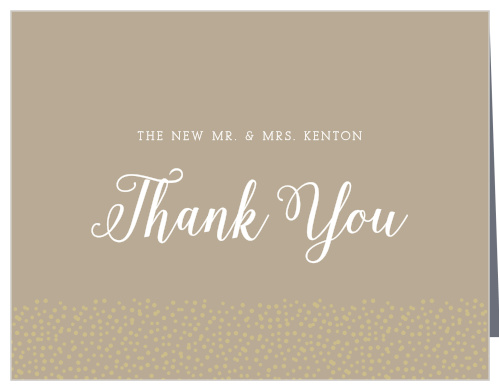 Confetti Dots Foil Wedding Thank You Cards