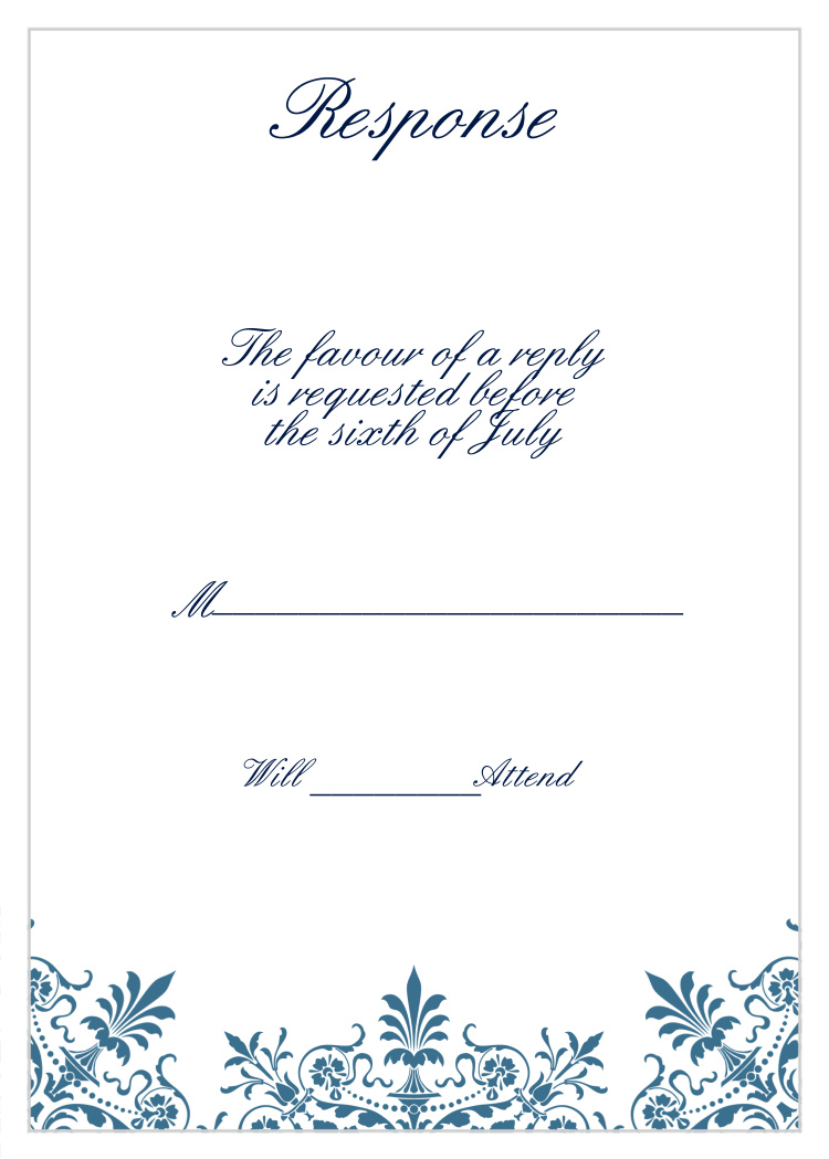 Elegant Spires Response Cards