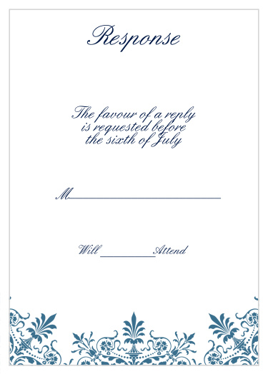 Elegant Spires Response Cards
