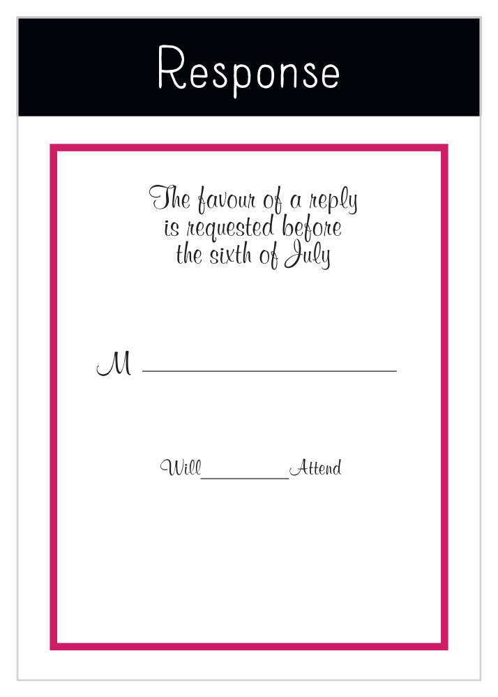 Uniquely Yours Response Cards