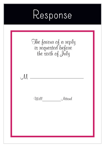 Uniquely Yours Response Cards
