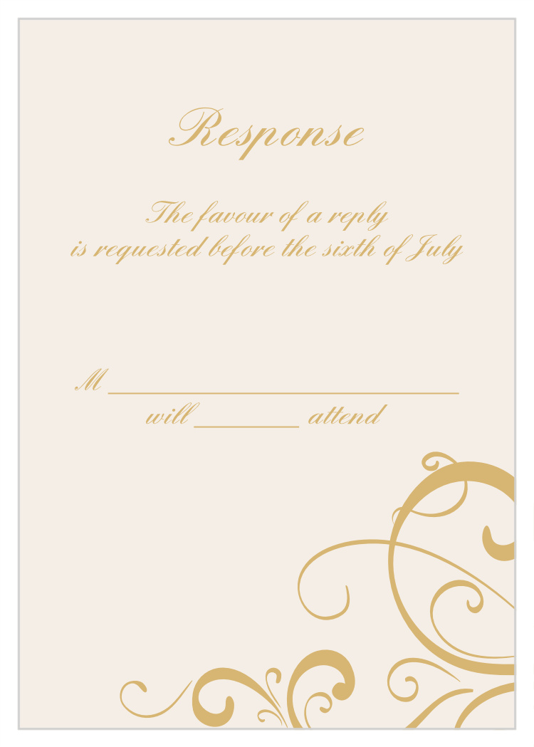 Simple Swirls Foil Response Cards