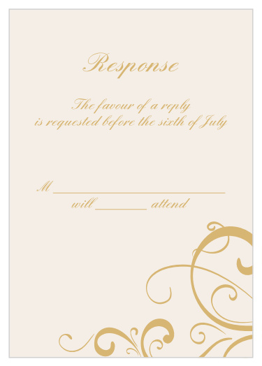 Simple Swirls Foil Response Cards