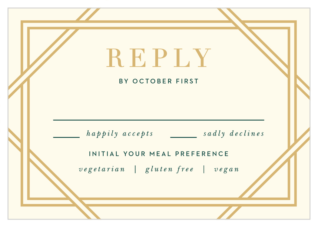 Elegant Overlap Response Cards