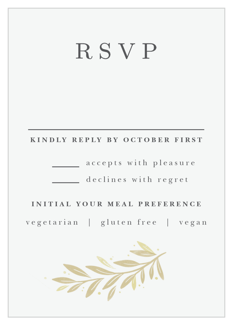 Modern Half Circle Response Cards