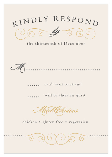 Swirl Frame Foil Response Cards