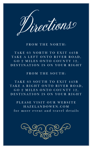 Royal Scrolls Foil Direction Cards