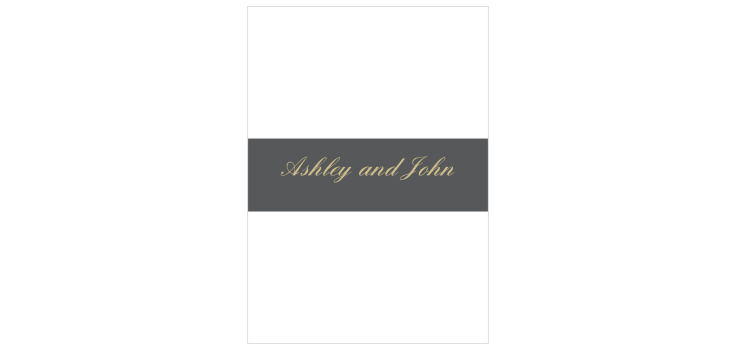 Victorian Frame Foil Wedding Belly Bands