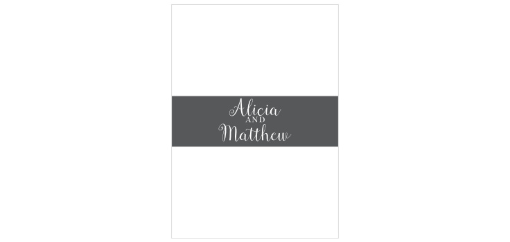 Delicate Laurel Foil Wedding Belly Bands