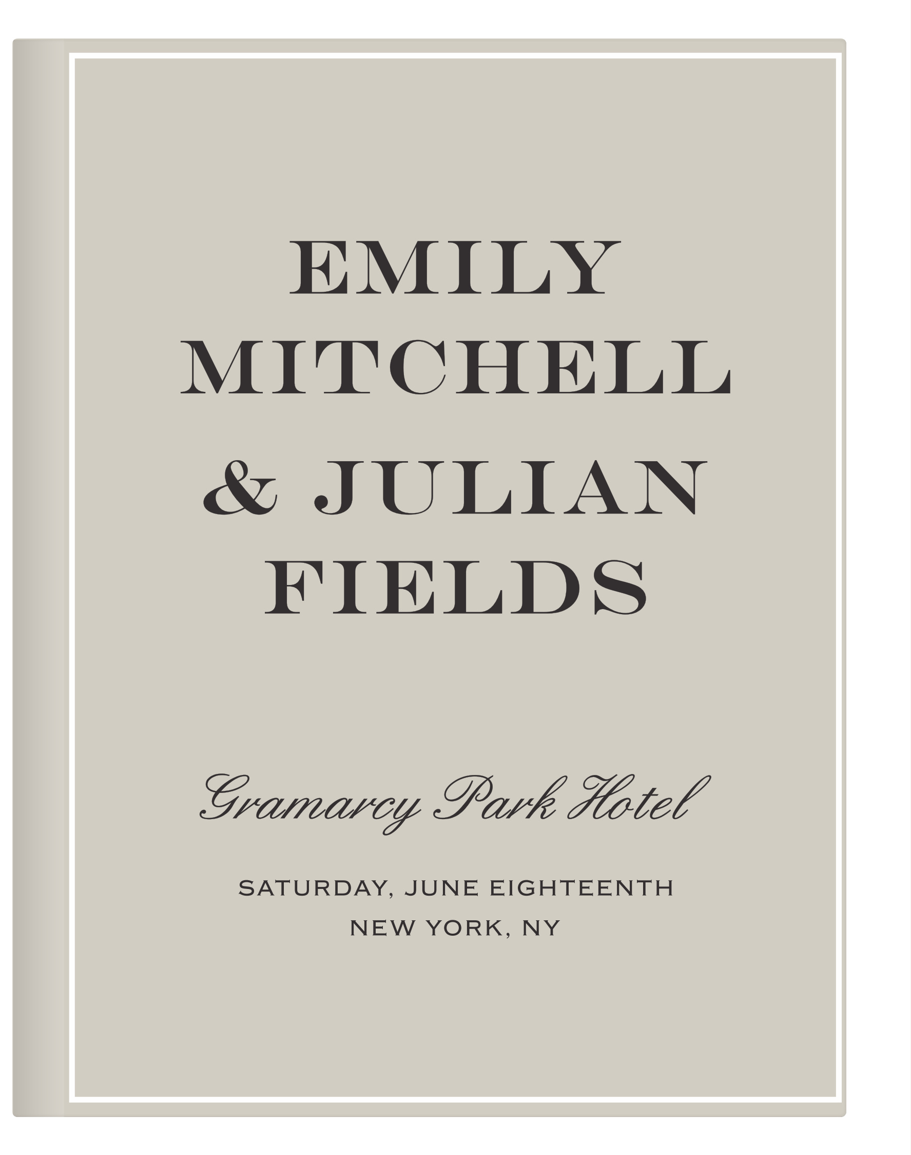 Classic Border Guest Book