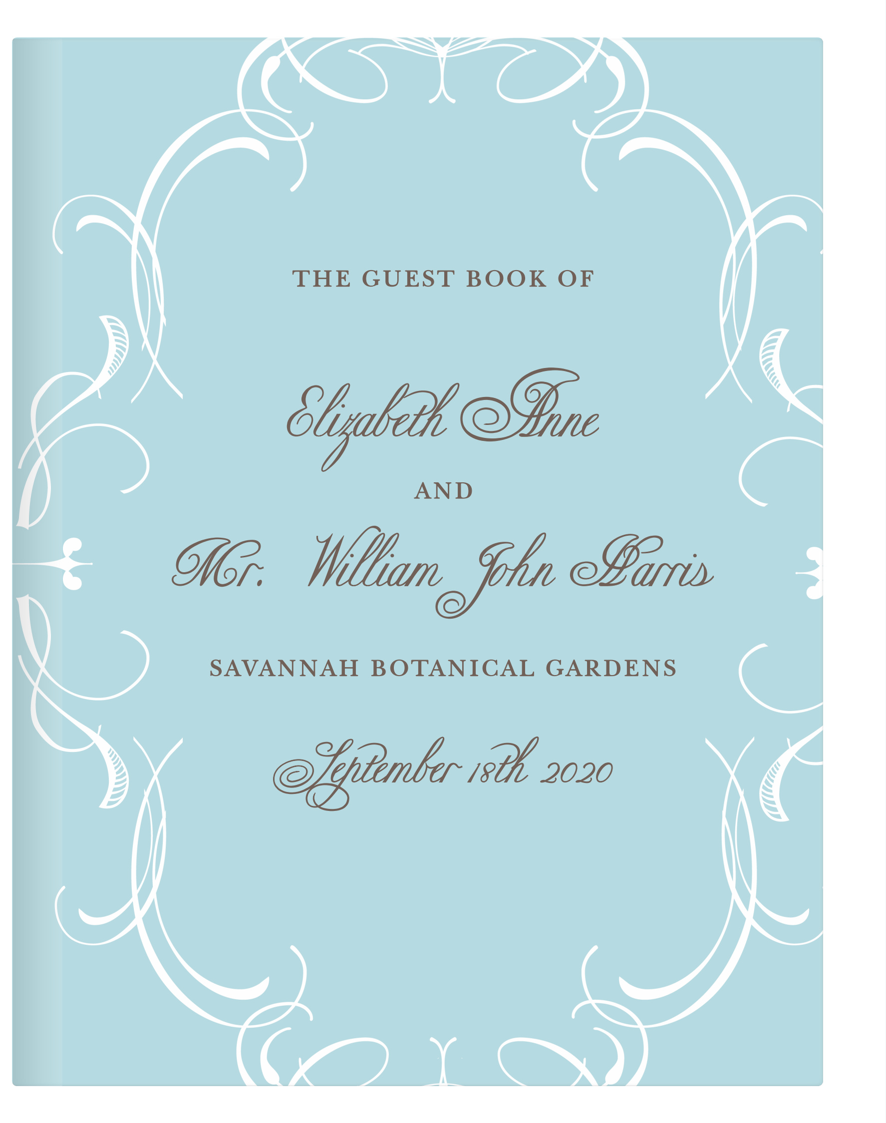 Flourish Charm Guest Book