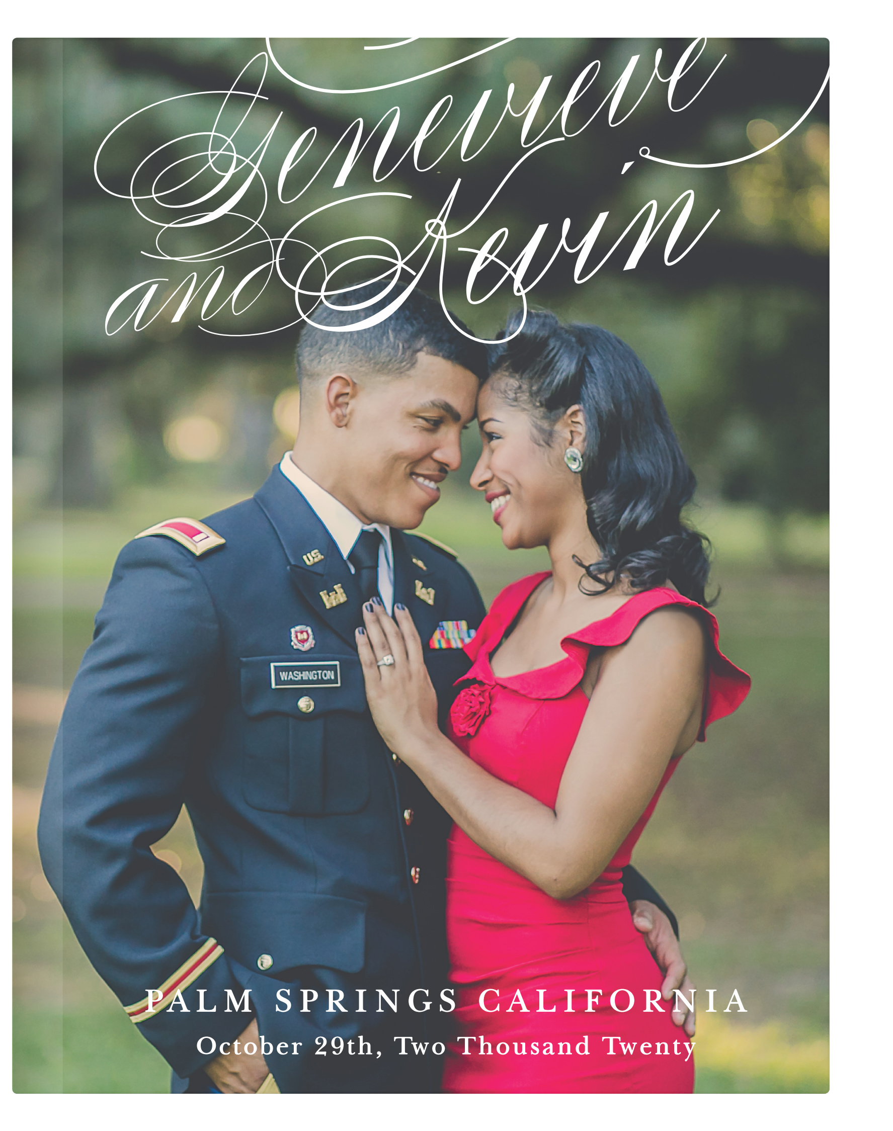 Glamorous Typography Guest Book