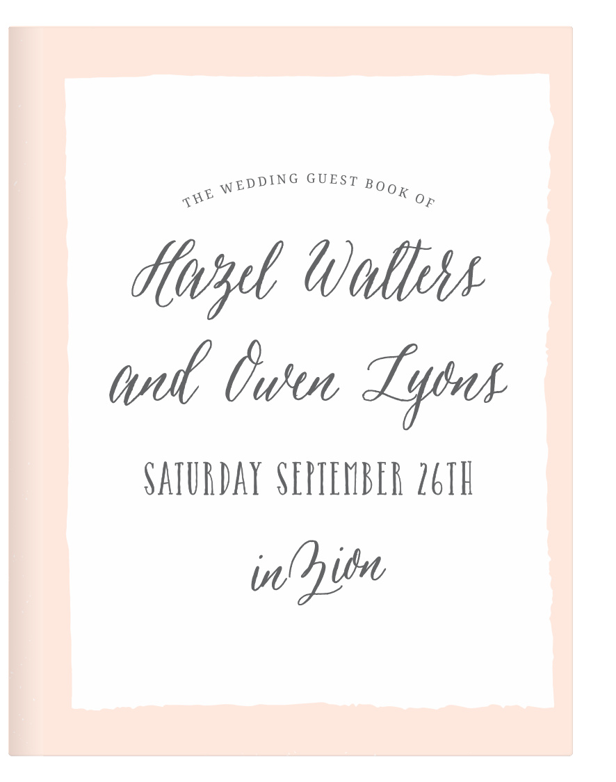 Painted Border Guest Book