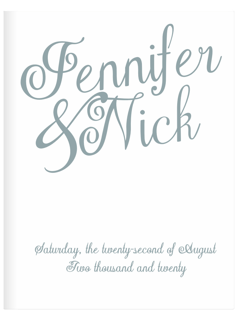 Plain Elegance Guest Book