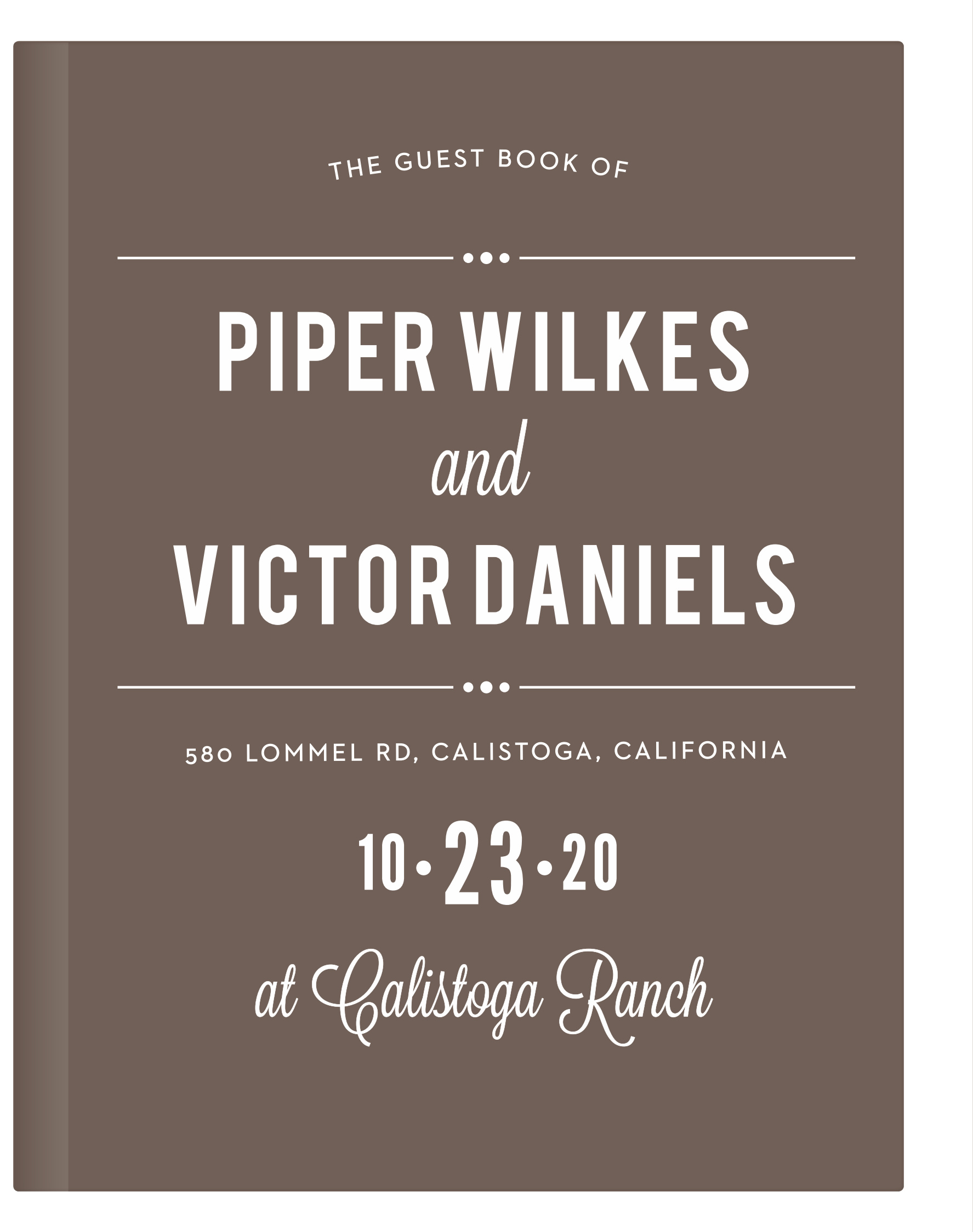Perennial Playbill Guest Book