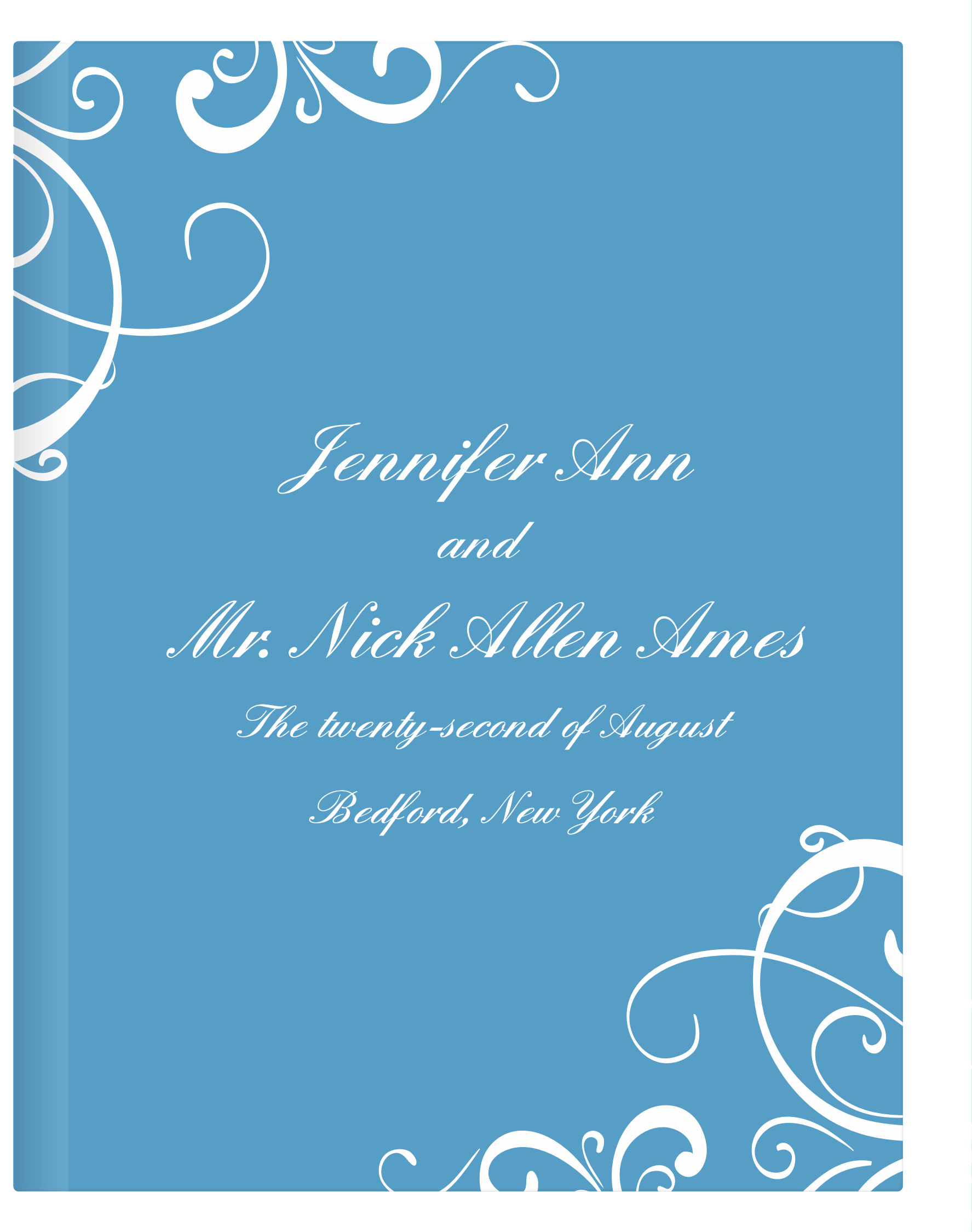 Simple Swirls Guest Book