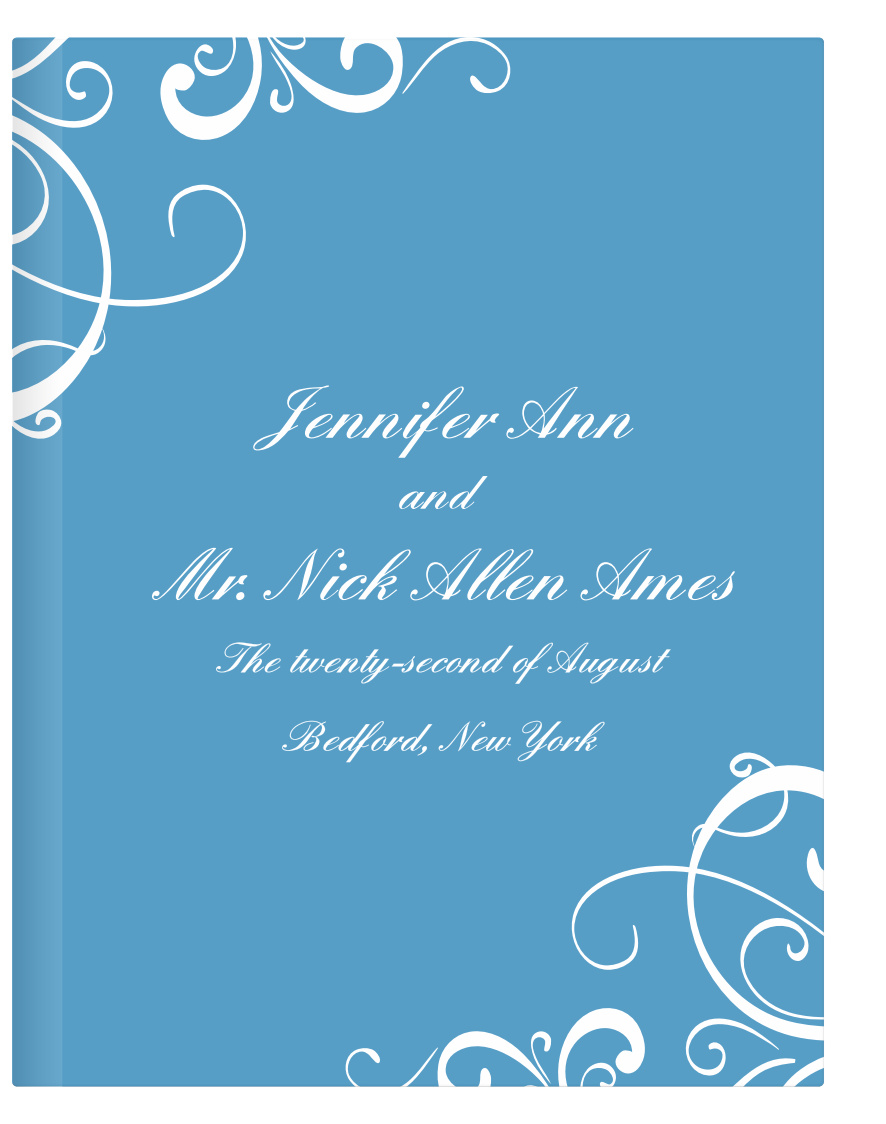 Simple Swirls Guest Book