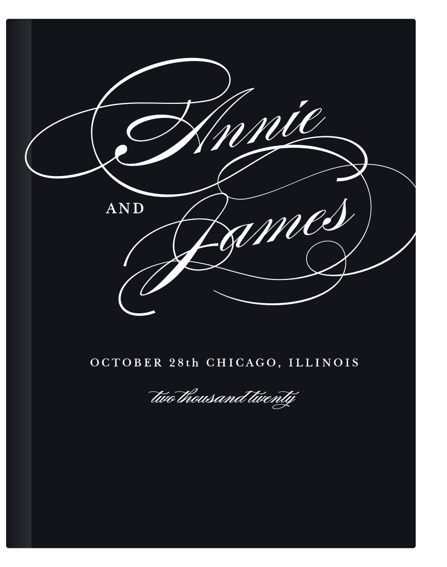 It is said that simplicity is the ultimate sophistication, and the Simplicity Guest Book is the best way to show that off! Leave the beautiful color scheme like is is, or customize the colors and fonts to match your dream wedding.