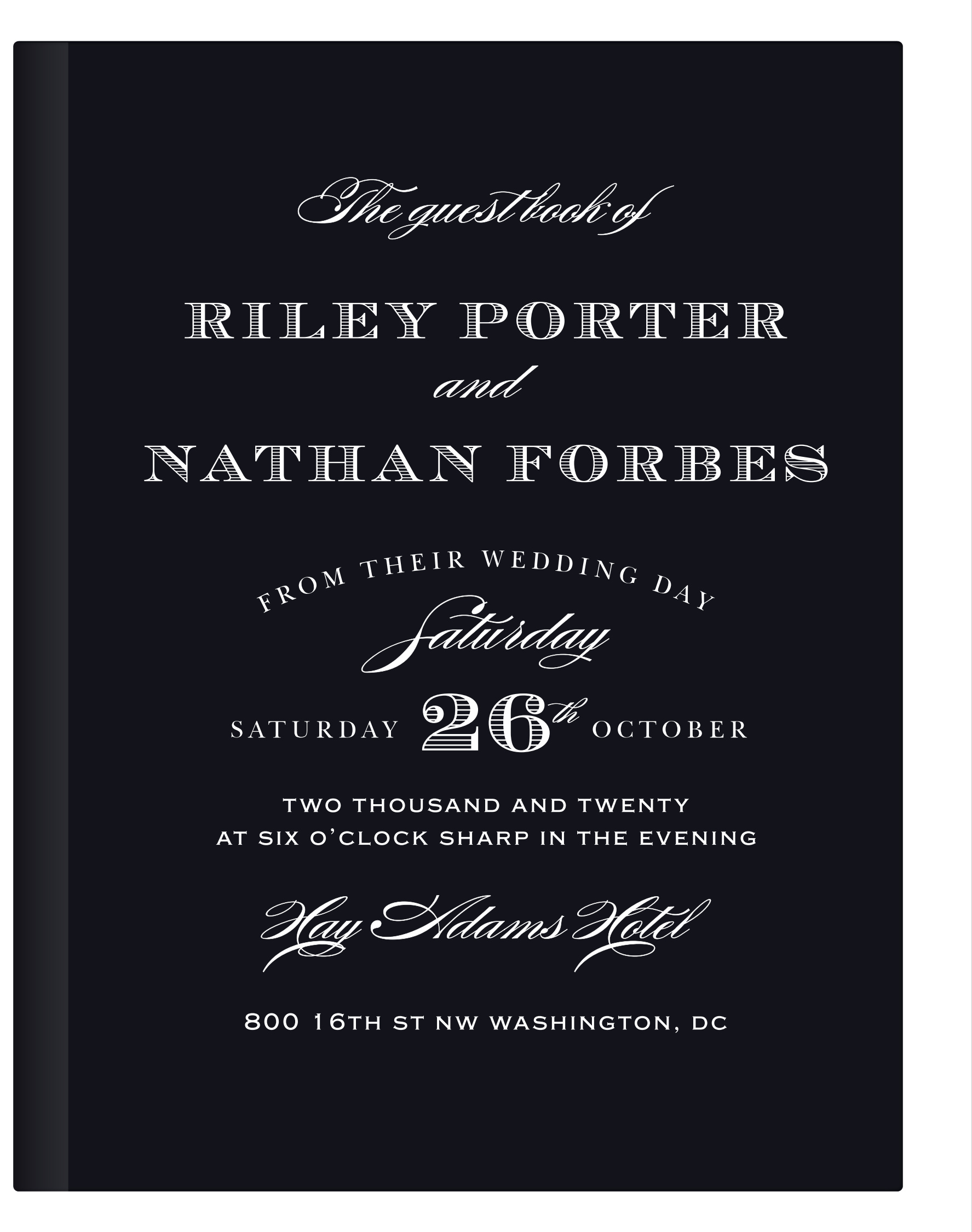 Traditional Sophistication Guest Book
