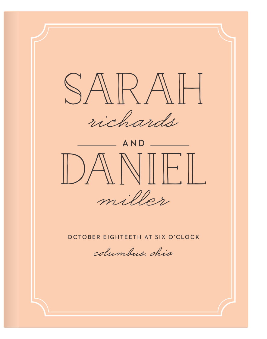 Type Frame Guest Book