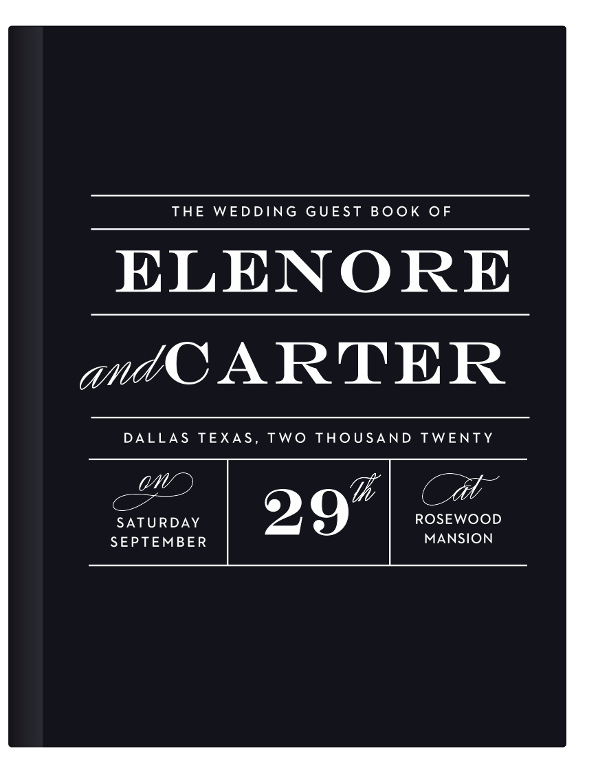 Make your wedding feel like a classic party with the Vintage Ticket Guest Book. As guests fill out the pages, they'll help store memories for you and your spouse to cherish for the rest of your lives.