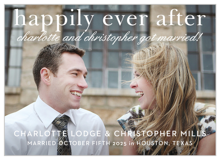 Sophisticated Typography Wedding Announcement is all about you and your love!