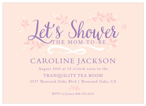 Celebrate Mom-To-Be and Baby on this floral-themed card with a vintage twist! 