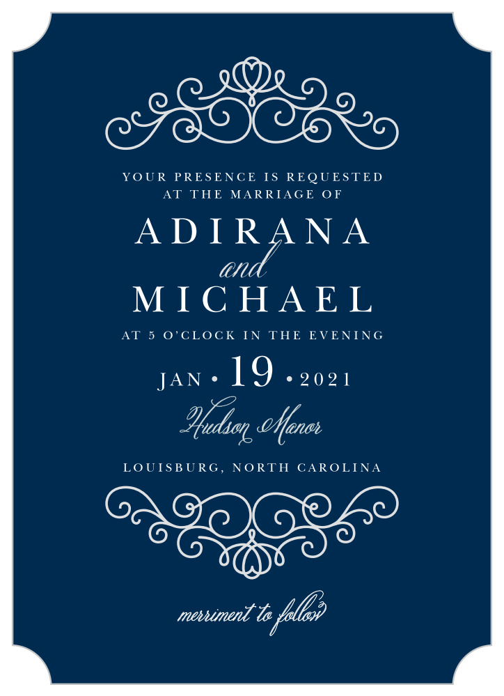Royal Scrolls Wedding Invitations