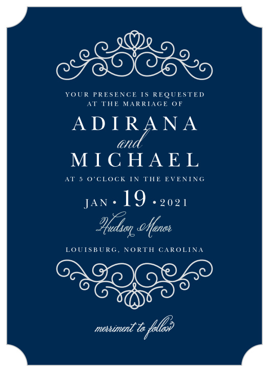 Royal Scrolls Wedding Invitations