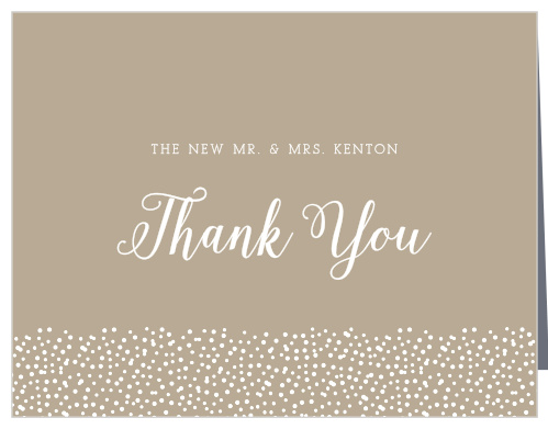Confetti Dots Wedding Thank You Cards