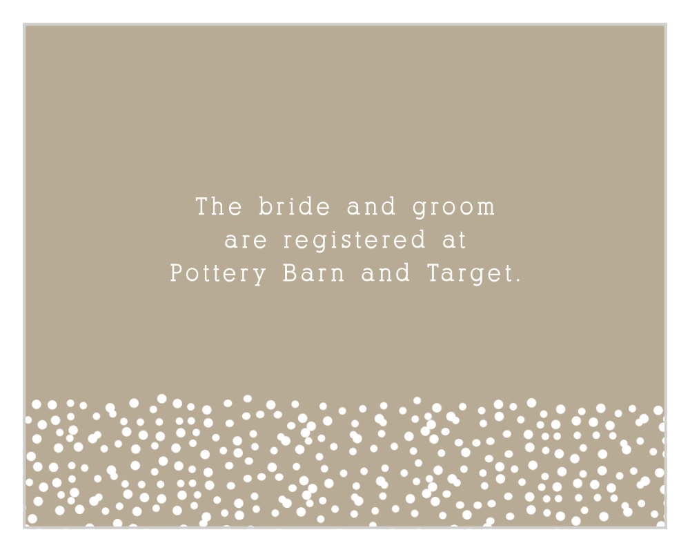 Confetti Dots Registry Cards