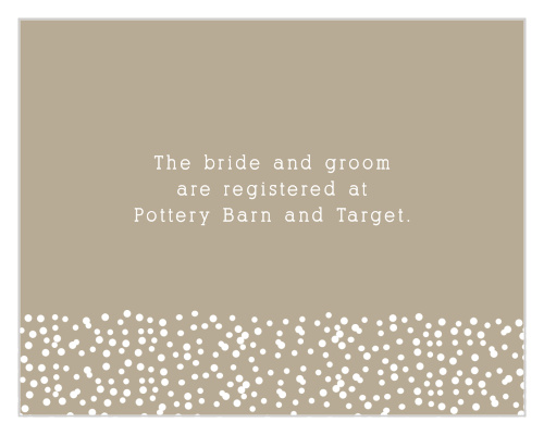 Confetti Dots Registry Cards