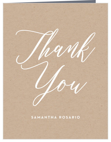 Kraft Shower Baby Shower Thank You Cards
