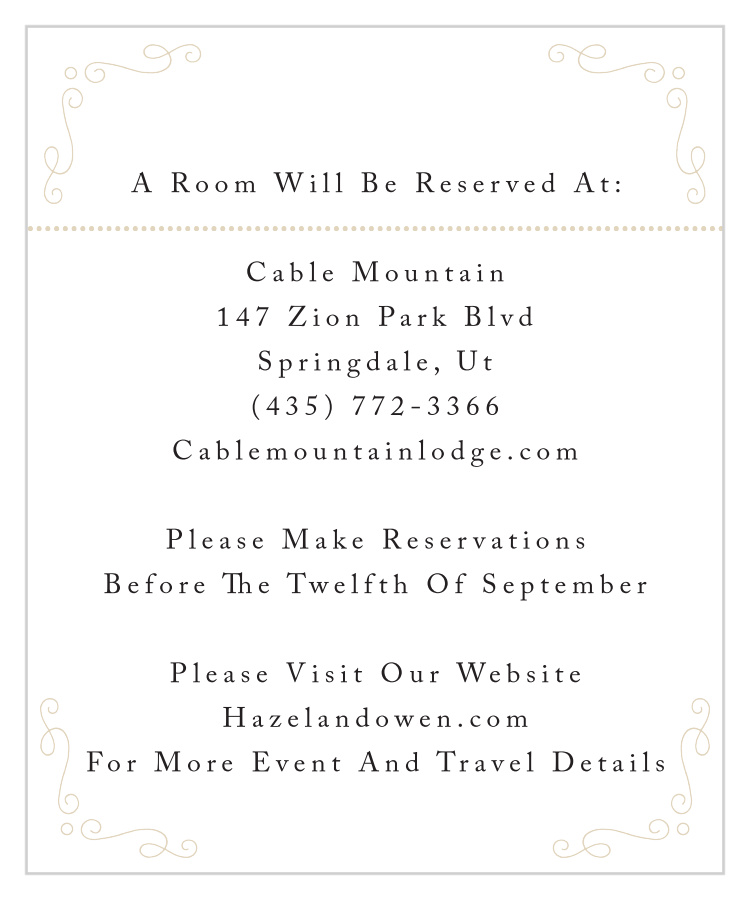 Stylized Sunbursts Accommodation Cards