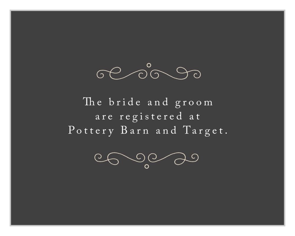 Stylized Sunbursts Registry Cards