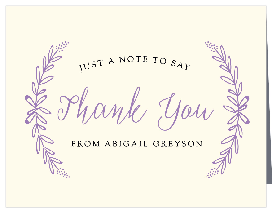 Garden Wreath Baby Shower Thank You Cards