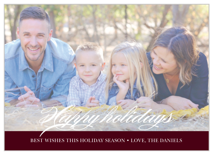 Your holiday photo will be the star of the holidays with the Perfectly Picturesque Holiday Cards.