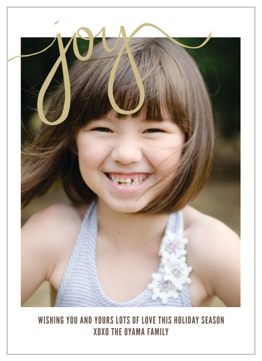 Send your love to family and friends with the  Classic Joy Holiday Cards this year.