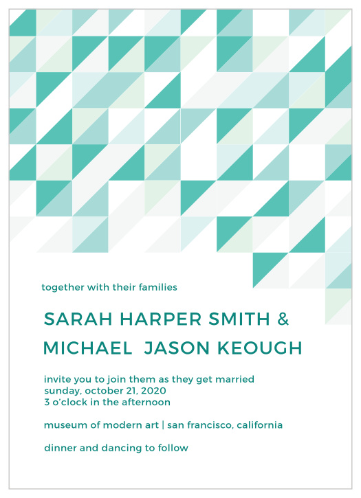 The Chic Geometric Wedding Invitations is the perfect stationery for today's contemporary couple.