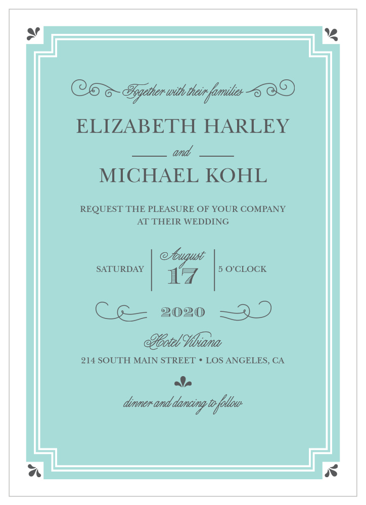 Parisian Chic Wedding Invitations