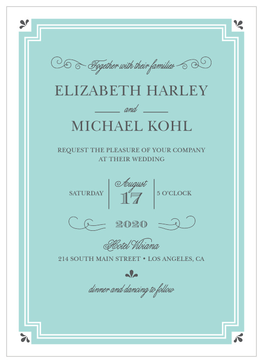 Parisian Chic Wedding Invitations