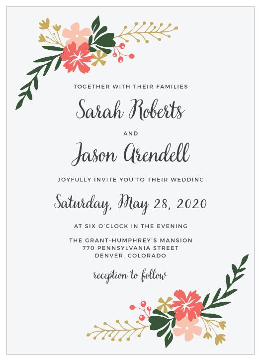 Garden Party Wedding Invitations