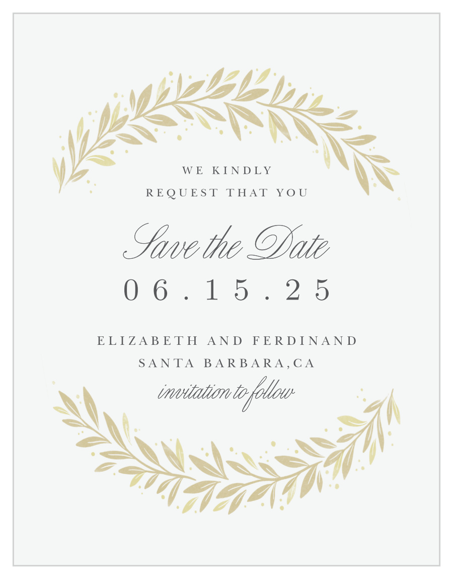 Modern Half Circle Save the Date Cards