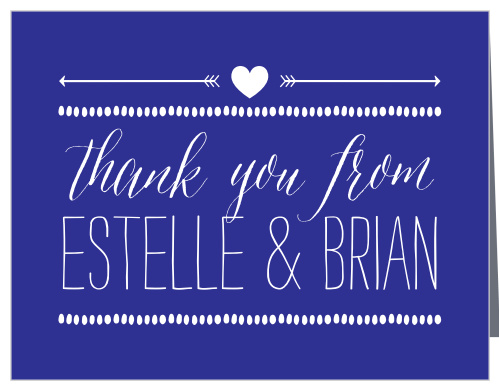 Playful Poster Wedding Thank You Cards
